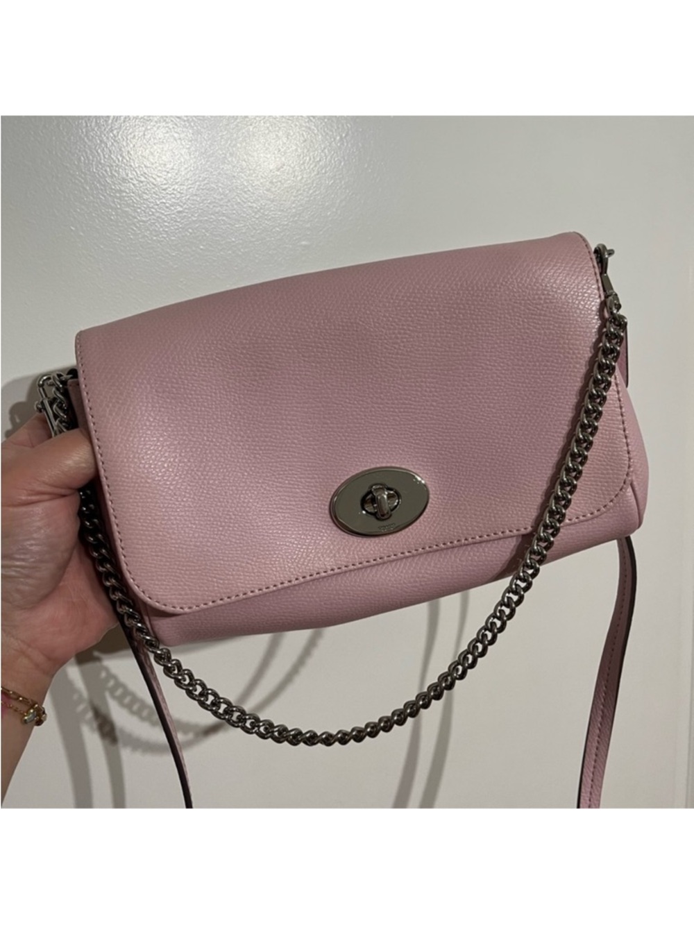 Coach Mini Ruby Crossbody Clutch Bag Petal Pink F34604